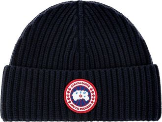 Canada Goose Cashmere Blend Rib Toque - unisex - Accessoires - Blauw - Maat: ONE Size Kasjmier