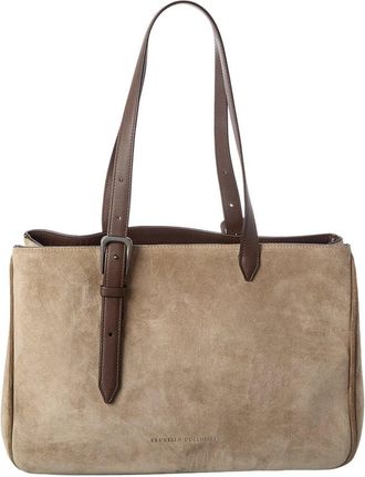 Brunello Cucinelli Suede Tote