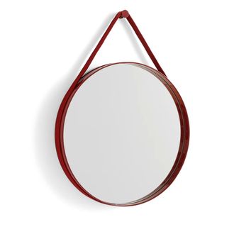 HAY Strap Mirror No. 2, Ø 50 cm, rot