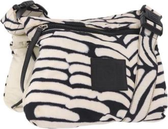 Chanel Pre-owned Zebra Schoudertas - Dames - Vintage Schoudertas - Zwart - ONE Size - Nylon - Vintage