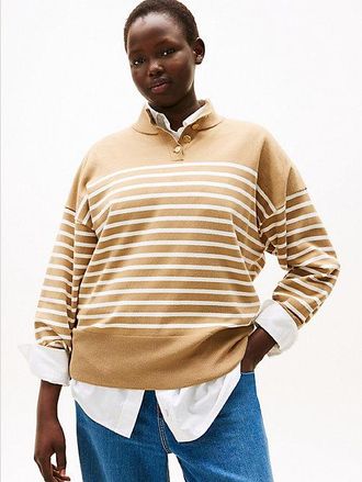 Tommy Hilfiger Jersey de rayas con botones dorados