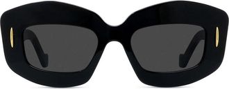 Loewe Anagram Black Rectangular Sunglasses