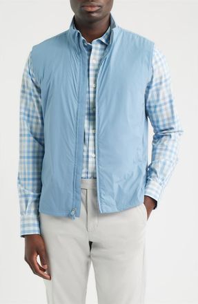 Johnnie-O Flex Zip Front Stretch Vest in Carbon Fiber at Nordstrom, Size Xx-Large