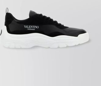 Valentino Garavani leather and suede gumboy sneakers