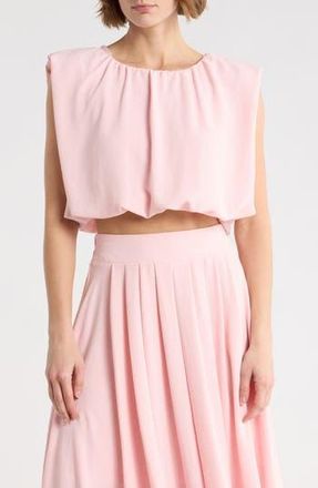 Blu Pepper Bubble Hem Top in Pink at Nordstrom Rack, Size Medium