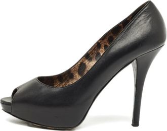Dolce & Gabbana Pumps in pelle con plateau - Nero