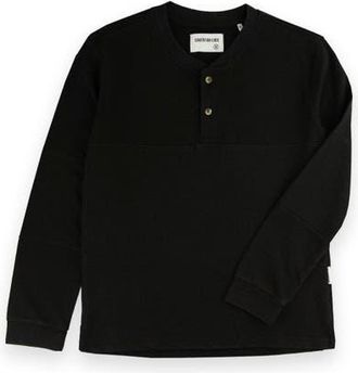 Sovereign Code Constant Knit Henley in Black at Nordstrom, Size X-Large