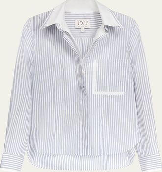 TWP Double Layer Boyfriend Shirt