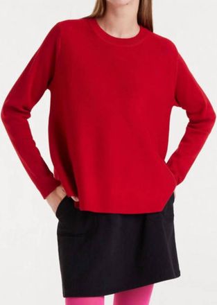 Compa&ntilde;&iacute;afant&aacute;stica Jersey Crewneck Sweater In Red