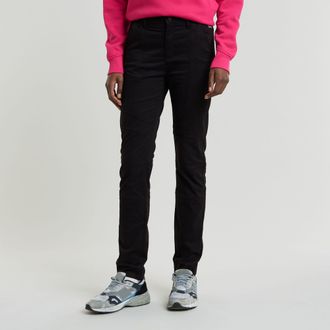 G-Star Womens G-Star RAW Biker Skinny Pants - Black Cotton - Size 29W/34L