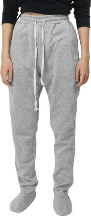 Generic Womens Footed Sweatpants Feet Cozy and Soft Adult Footed Sweatpants with Fleece Lined Sweatpants Gift