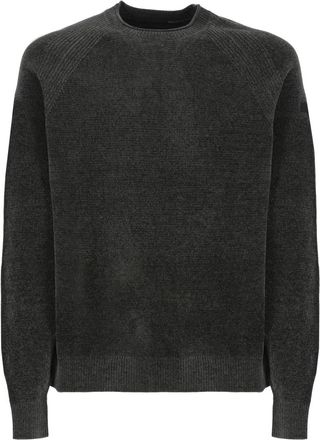 Roberto Ricci Design Groene Velvet Trui voor Mannen - Heren - Ronde hals truien - Groen - L - Truien & Vesten
