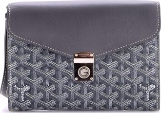 Goyard Chypre Wallet on Strap Coated Canvas with Leather