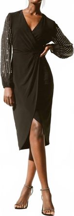 Joseph Ribkoff Wrap Dress In Black