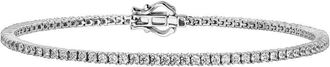 Created Brilliance Penelope White Gold Lab Grown Diamond Tennis Bracelet