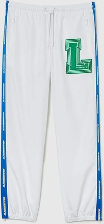 Lacoste Mens Water-Repellent Track Pants - White - Size: 35/34/32