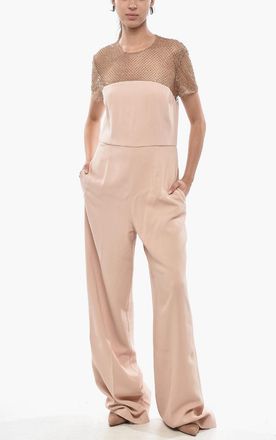 Stella McCartney Jumpsuit ALYSHA con Dettaglio in Mesh e Strass Stella McCartney