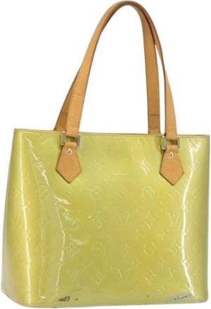 Louis Vuitton Pre-owned Leren Tote Bag - Dames - Vintage Shopper - Geel - ONE Size - Leer - Vintage