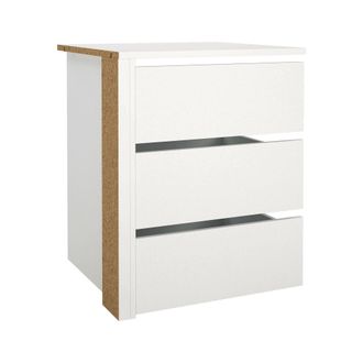Dmora Cajonera Valentine, C&oacute;moda Multiusos, C&oacute;moda De Dormitorio, Gabinete Con Cajones, 57x55 H70 Cm, Blanco - Dmora