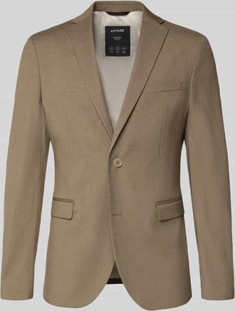 s.Oliver Black Label Slim Fit Sakko mit Viskose-Anteil in Camel, Größe 102