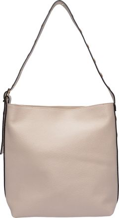 Luisa Vannini Beige Rundleer Tas