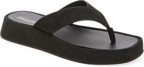 Abound Jovina Wedge Thong Sandal in Black at Nordstrom Rack, Size 7.5