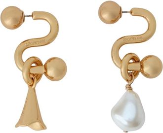 Sportmax Sculpturale Oorbellen - Dames - Accessoires - Geel - Maat: ONE Size