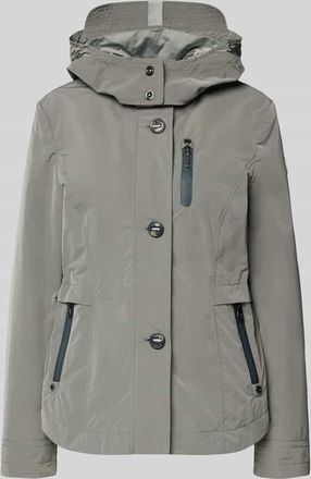 Gil Bret Jacke mit Kapuze und Eingrifftaschen in Dunkelgruen, Gr&ouml;&szlig;e 36