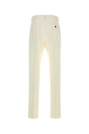 Ferragamo 0762002white Exterior: Cotton Cashmere Pantaloni Trousers