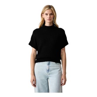 Patrizia Pepe Maglia a collo alto in misto lana - - Knitwear - Donna - Nero - S