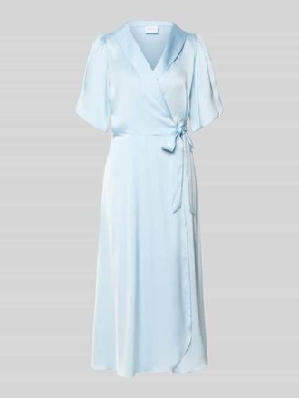 Vila Midikleid in Wickel-Optik Modell VIENNA RAVENNA in Hellblau, Gr&ouml;&szlig;e 34