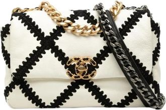 Chanel Pre-owned 19 Flap Bag - Dames - Vintage Schoudertas - Veelkleurig - ONE Size - Leer - Vintage