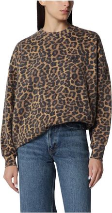 Anine Bing Miles Sweatshirt - Dames - Sweatshirts - Bruin - S - Katoen - Hoodies & sweatvesten