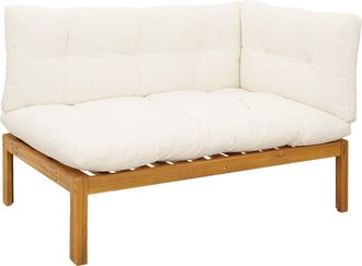vidaXL Sof&aacute; De Esquina De Jard&iacute;n Madera De Acacia Vidaxl