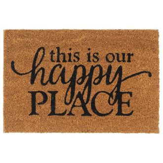Berkfield Home Door Mat Natural 40x60 cm Tufted Coir in Brown