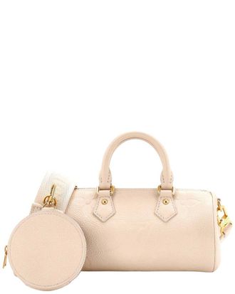 Louis Vuitton Beige Monogram Empreinte Giant Papillon BB (Authentic Pre-Loved)