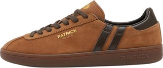 Patrick Mens Monaco Su&egrave;de Cupsole Sneakers (Bruin/Donkerbruin)