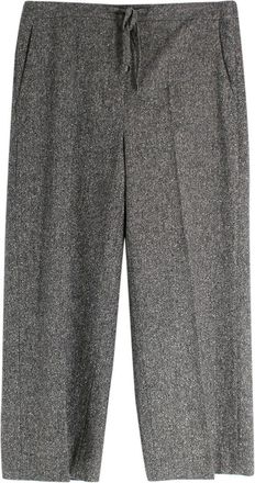 Max Mara S Max Mara Grey Wide Leg Wool Trousers Size XL