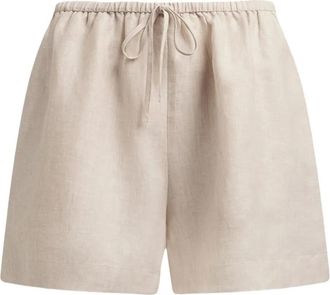 12 Storeez drawstring knee-lenght shorts - Neutrals