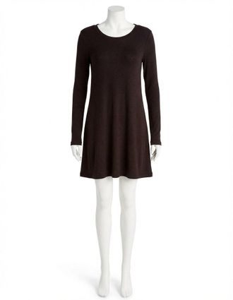 Z Supply Willa Brushed Rib Swing Dress In Black