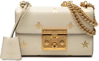 Gucci Pre-owned Vintage Cross Body Tas - Dames - Vintage Schoudertas - Wit - ONE Size - Leer - Vintage