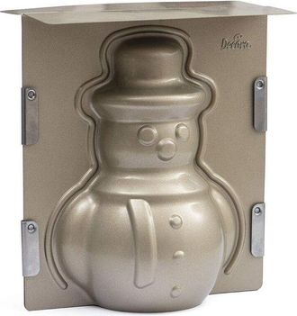 Decora Decora - 0075012 Stampo 3d Pupazzo Di Neve Antiaderente - 16 x 8,5 x h 20 cm
