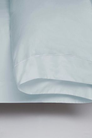 Belledorm Egyptian Cotton 400 Thread Count Oxford Duvet Cover in Duck Egg Blue | Size: Super King