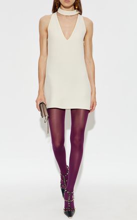 Valentino Garavani Dress With V-neckline, Womens, Cream