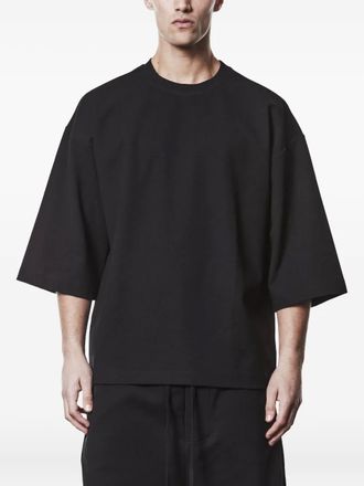 Thom Krom worked three-quarter sleeve T-shirt - Black