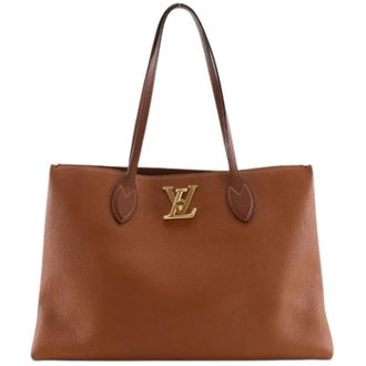 Louis Vuitton Pre-owned Lockme Shopper Calf Tote bag - Pre-owned - Mujer - Marr&oacute;n - ONE SIZE