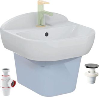 Vitra Lavabo Infantil Vitra Sento Kids De 45 Cm + Sif&oacute;n Y Desag&uuml;e Wirquin