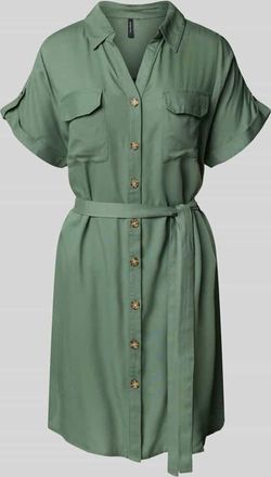 Vero Moda Tailliertes Minikleid aus reiner Viskose Modell BUMPY in Lind, Größe XL