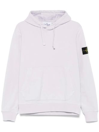 Stone Island cotton hoodie - men - Cotton - S - Purple