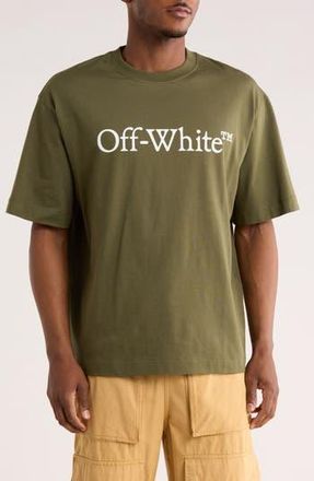 Off-white Big Bookish Skate Graphic T-Shirt in Winter Moss-White at Nordstrom Rack, Size X-Small